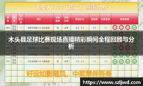 木头县足球比赛现场直播精彩瞬间全程回顾与分析