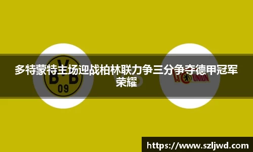 多特蒙特主场迎战柏林联力争三分争夺德甲冠军荣耀